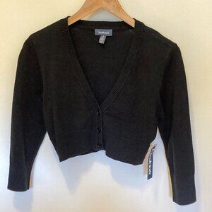 ModCloth Fervour, The Dream of the Crop Cardigan, Black, M, NWT